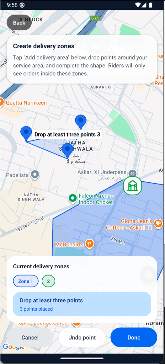 AroundYou interface, view 4