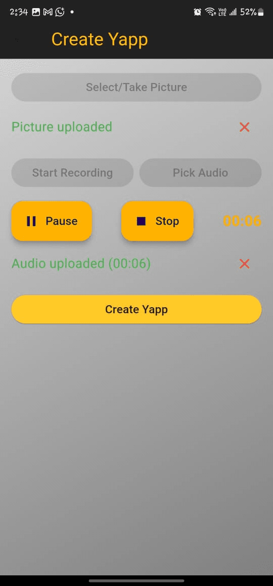 Yapp Multimedia interface, view 2
