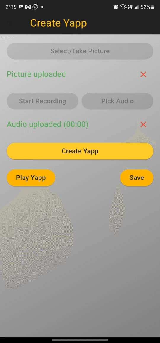 Yapp Multimedia interface, view 3